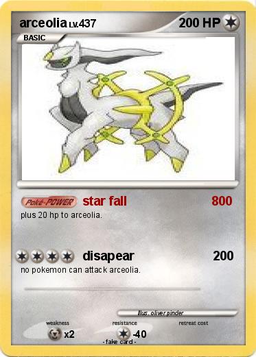 Pokemon arceolia
