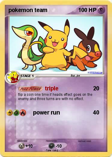 Pokemon pokemon team