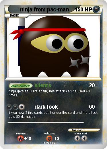 Pokemon ninja from pac-man