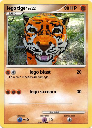 Pokemon lego tiger