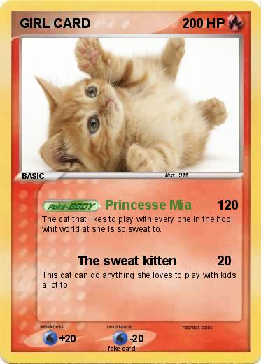Pokemon GIRL CARD