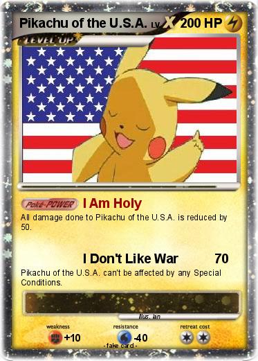 Pokemon Pikachu of the U.S.A.