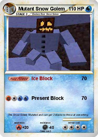 Pokemon Mutant Snow Golem