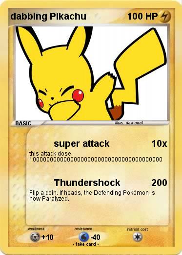 Pokemon dabbing Pikachu