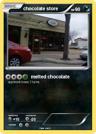 Pokemon chocolate store