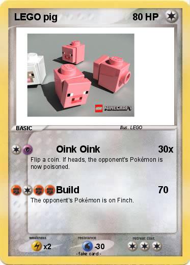 Pokemon LEGO pig