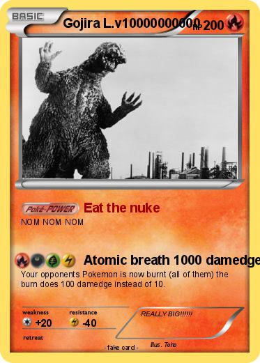 Pokemon Gojira L.v10000000000