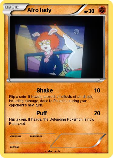 Pokemon Afro lady