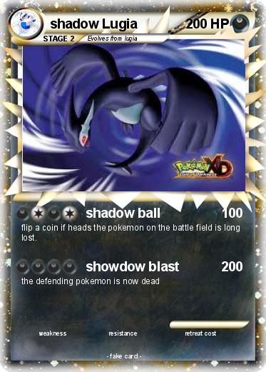 Pokemon shadow Lugia