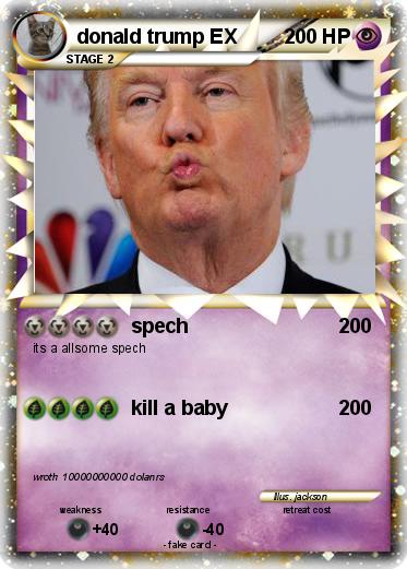 Pokemon donald trump EX