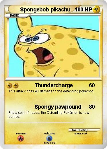 Pokemon Spongebob pikachu