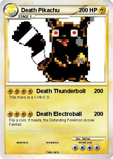 Pokemon Death Pikachu