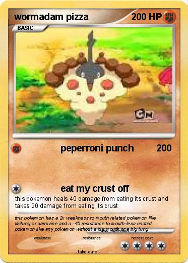 Pokemon wormadam pizza