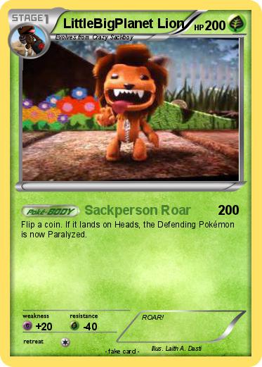 Pokemon LittleBigPlanet Lion