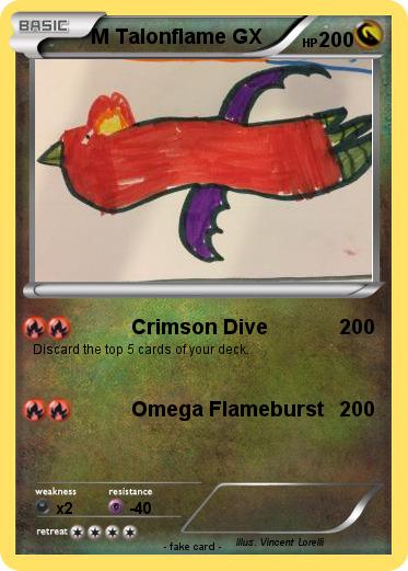 Pokemon M Talonflame GX