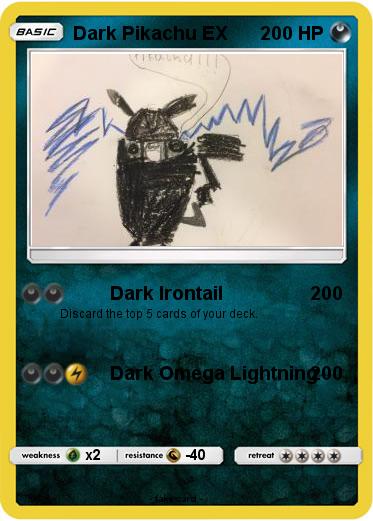 Pokemon Dark Pikachu EX