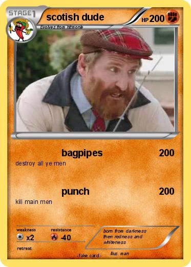 Pokemon scotish dude