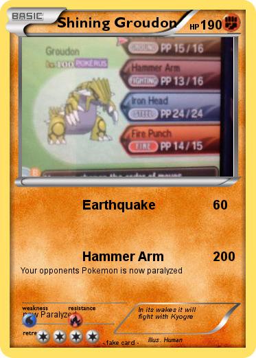 Pokemon Shining Groudon