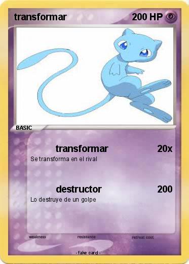 Pokemon transformar