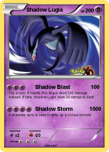 Pokemon Shadow Lugia