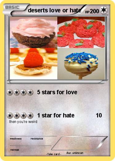 Pokemon deserts love or hate