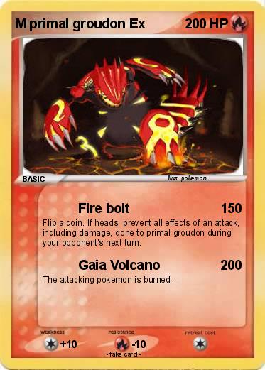 Pokemon M primal groudon Ex