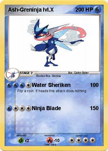 Pokemon Ash-Greninja lvl.X