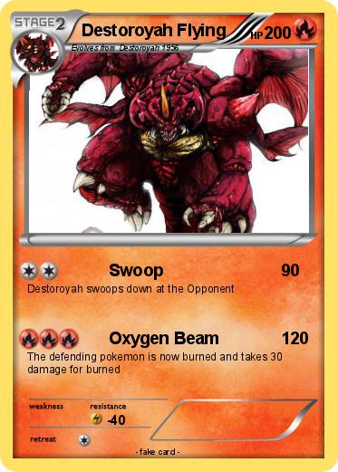 Pokemon Destoroyah Flying