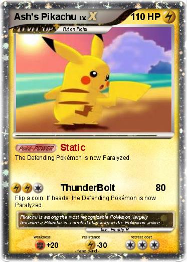 Pokemon Ash's Pikachu