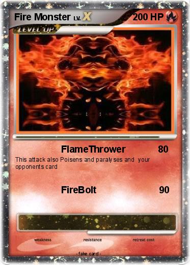 Pokemon Fire Monster