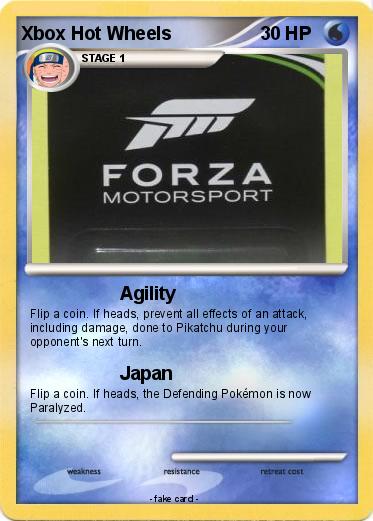 Pokemon Xbox Hot Wheels