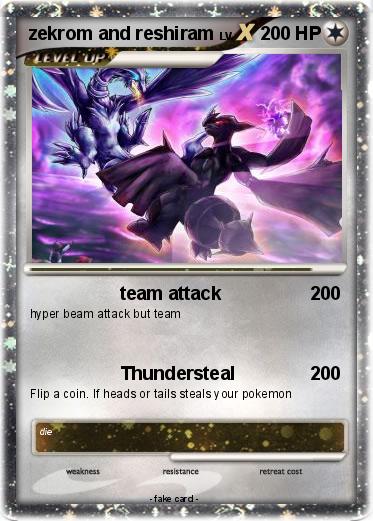 Pokemon zekrom and reshiram