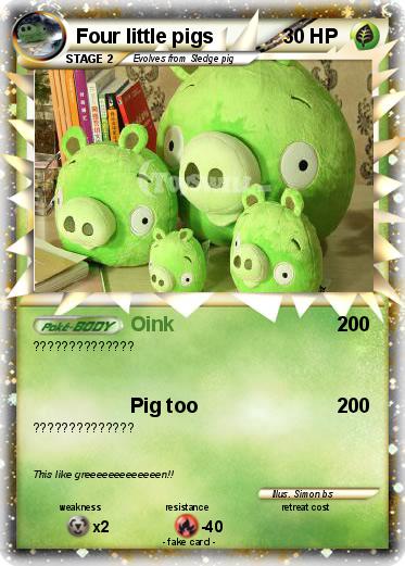 Pokemon Four little pigs