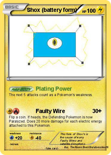 Pokemon Shox (battery form)