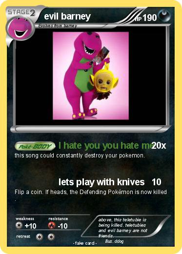 Pokemon evil barney