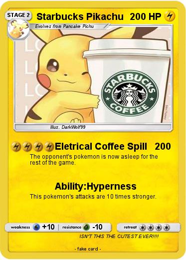 Pokemon Starbucks Pikachu