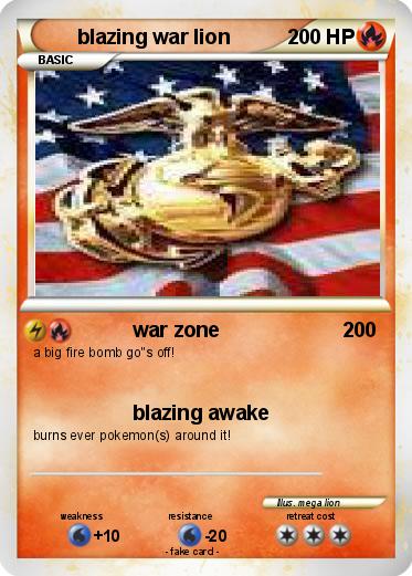 Pokemon blazing war lion