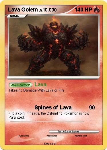 Pokemon Lava Golem