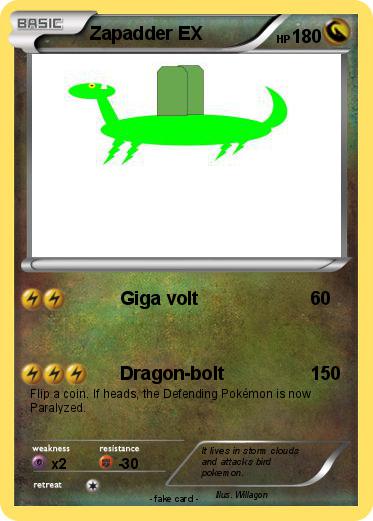 Pokemon Zapadder EX