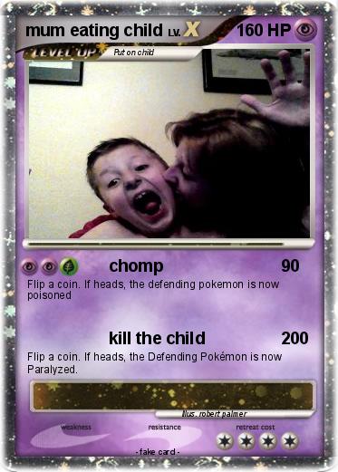 Pokemon mum eating child