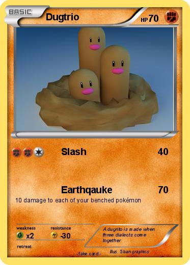 Pokemon Dugtrio