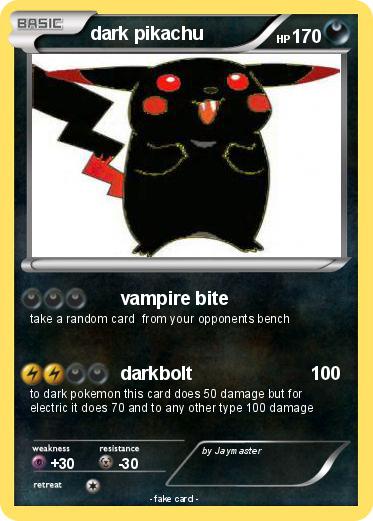 Pokemon dark pikachu