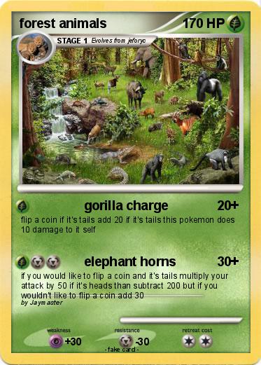 Pokemon forest animals