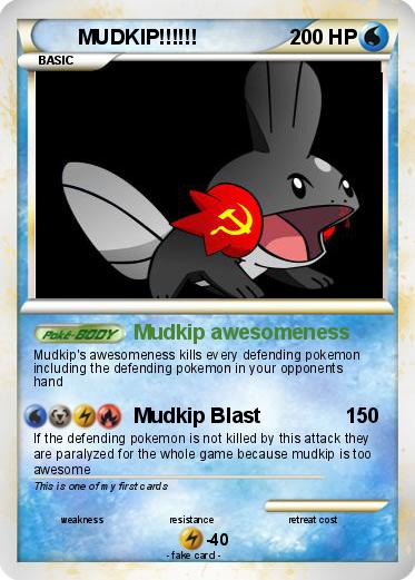 Pokemon MUDKIP!!!!!!
