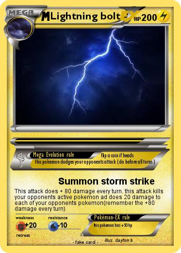 Pokemon Lightning bolt