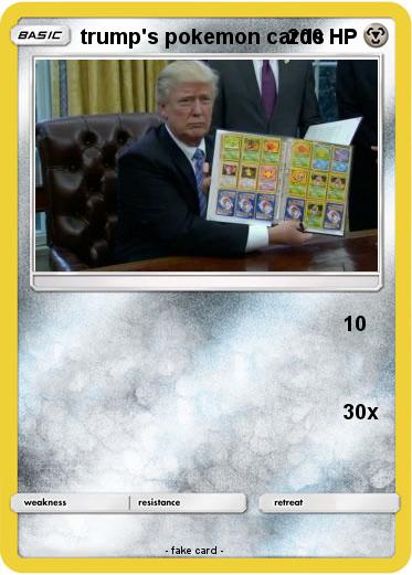 Pokemon trump's pokemon cards