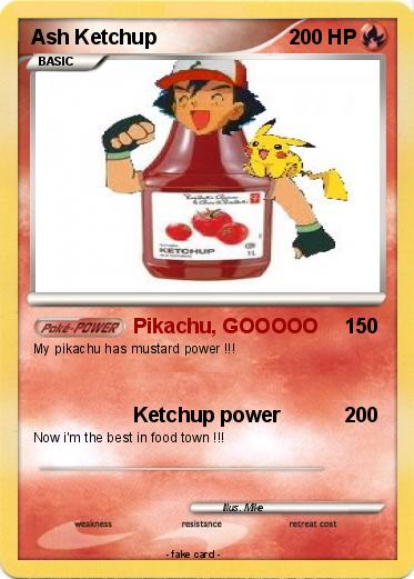 Pokemon Ash Ketchup
