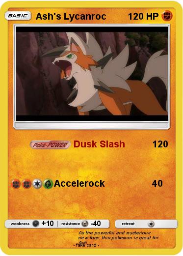 Pokemon Ash's Lycanroc