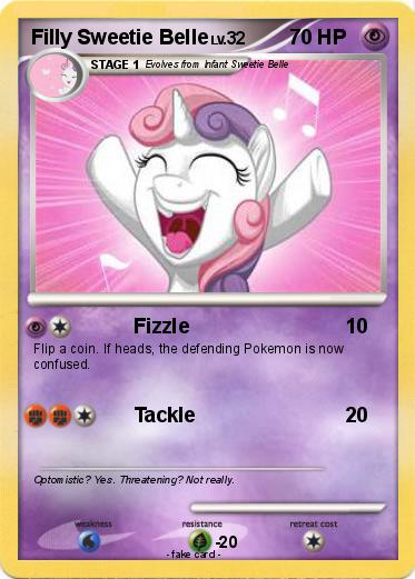 Pokemon Filly Sweetie Belle