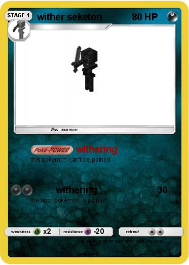 Pokemon wither seketon